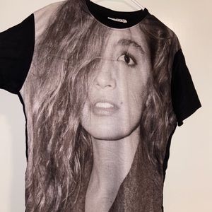 Black Akomplice shirt, worn once, size large